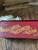 Oude Lakstempel Set - Georgian Sealing Set, Ophalen of Verzenden