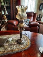 Elektrische lamp Olielamp model Materiaal: Messing, Antiek en Kunst, Antiek | Lampen, Ophalen of Verzenden