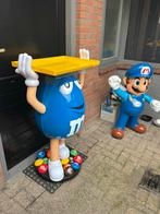 M&M's Blauw Beeld Winkel Reclame, Verzamelen, Reclamebord, Gebruikt, ., Ophalen of Verzenden
