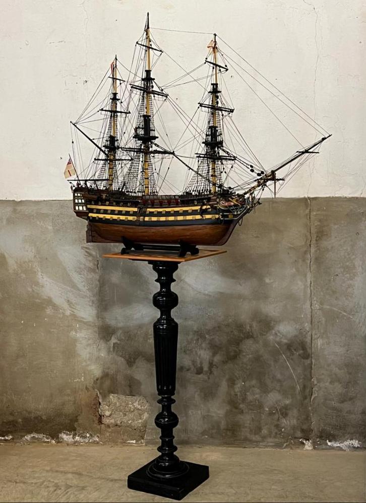 Prachtig oud model oorlogsschip HMS Victory uniek 140 cm, Hobby en Vrije tijd, Modelbouw | Boten en Schepen, Zo goed als nieuw