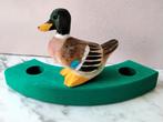 Houten eend jaarring steker, Kinderen en Baby's, Speelgoed | Houten speelgoed, Verzenden, Nieuw, Overige typen