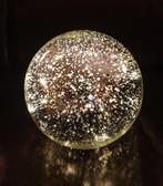 Zilveren Glazen Bol met LED Verlichting, Ophalen of Verzenden, Zo goed als nieuw