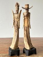 Set beelden  - Keizerlijk paar op voet - Japan, Antiek en Kunst, Ophalen of Verzenden