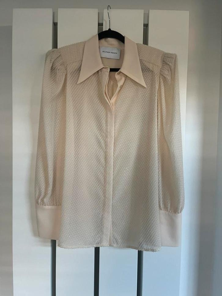 Silvian Heach blouse off white maat XL, Kleding | Dames, Blouses en Tunieken, Zo goed als nieuw, Maat 42/44 (L), Wit, Ophalen of Verzenden