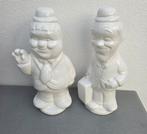 Twee keramische beeldjes Laurel & Hardy, Ophalen of Verzenden, Zo goed als nieuw, Mens