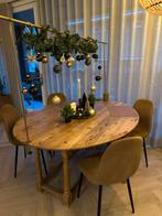 Grenenhouten Hangoortafel - Verstelbaar!, Huis en Inrichting, Gebruikt, 100 tot 150 cm, Ophalen of Verzenden, 150 tot 200 cm