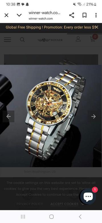 Echte Winner horloge beschikbaar voor biedingen