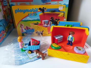 PLAYMOBIL 1.2.3 Meeneem marktkraam (9123) beschikbaar voor biedingen