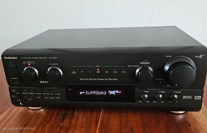 Technics SA-DX930 Receiver met Afstandsbediening, Audio, Tv en Foto, Versterkers en Receivers, Gebruikt, 5.1, 60 tot 120 watt