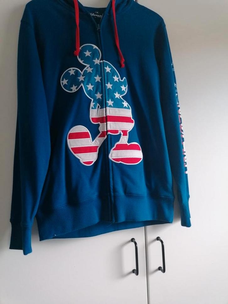 Disneyland parijs vest Mickey Mouse blauw M, Verzamelen, Disney, Nieuw, Kleding of Textiel, Mickey Mouse, Ophalen of Verzenden