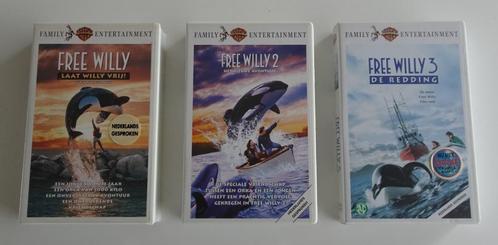 3 Free Willy Films op VHS, Cd's en Dvd's, VHS | Kinderen en Jeugd, Zo goed als nieuw, Ophalen