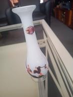 Te koop antiek glazen vaasje 23 cm hoog punt gaaf, Ophalen of Verzenden