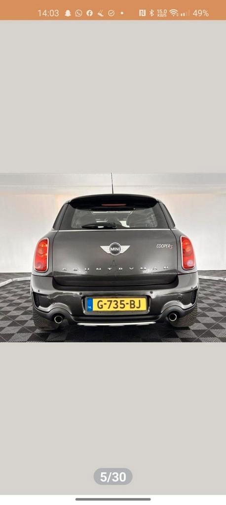 Mini 2015 Grijs, Auto's, Mini, Particulier, 4x4, ABS, Achteruitrijcamera, Benzine, Stationwagon, Geïmporteerd, Zwart, Zwart, Leder