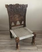 Antiek houten Traditional Oriental Low Chair stoel, Ophalen