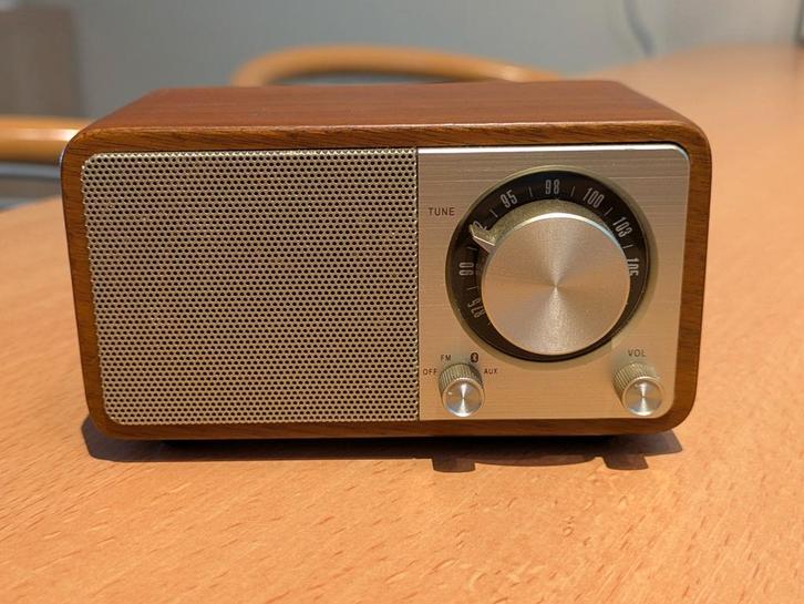 Sangean WR-7 Mini FM Radio - zilver, Audio, Tv en Foto, Radio's, Zo goed als nieuw, Radio, Ophalen of Verzenden