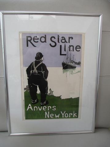 Affiche - RED STAR LINE - Ansvers New York beschikbaar voor biedingen