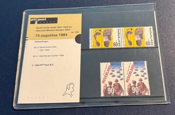 Ptt Post postzegel mapje 126 Indie Market Garden 1994 beschikbaar voor biedingen