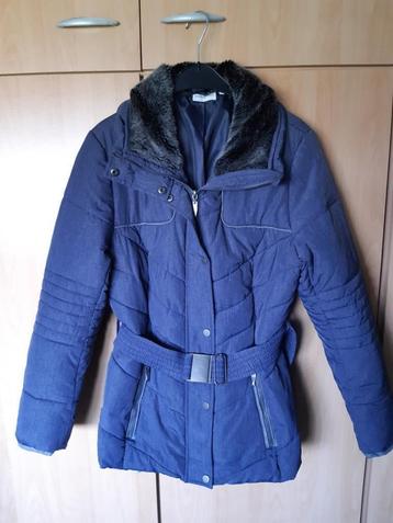 Blauw/grijze winterjas van Trend One. Maat M beschikbaar voor biedingen