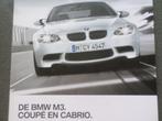 BMW M3 Coupe & Cabrio Brochure, Verzenden, Zo goed als nieuw, BMW