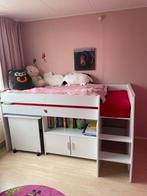 Witte Half hoogslaper, Ophalen, 85 tot 100 cm, Nieuw, 180 cm of meer