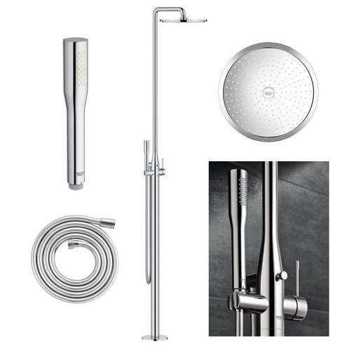 Grohe Essence vrijstaande éénhendel douchesysteem chroom, Doe-het-zelf en Verbouw, Sanitair, Nieuw, Douche, Chroom