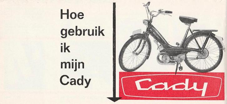 Kaptein Cady handleiding bromfiets (5649z), Fietsen en Brommers, Handleidingen en Instructieboekjes, Zo goed als nieuw, Ophalen of Verzenden