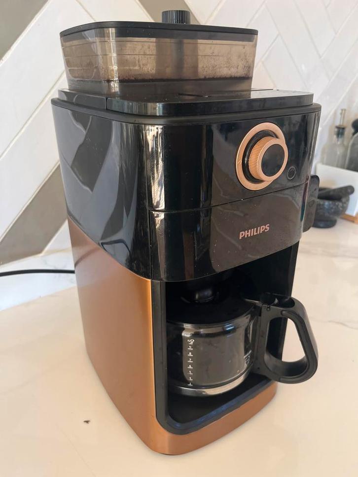 Philips Grind & Brew Koffiezetapparaat - Uitstekend!, Witgoed en Apparatuur, Koffiezetapparaten, Gebruikt, Koffiebonen, Koffiemachine