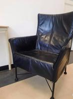 Black Montis Chaplin Armchair - Leren fauteuil, Ophalen, Gebruikt, 75 tot 100 cm, 50 tot 75 cm