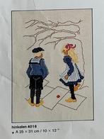 6 Borduurpatronen oud-hollandse spelen, Ophalen of Verzenden, Zo goed als nieuw, Patroon