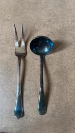 Sauslepel en vleesvork Prinses Keltum posthoorn, Ophalen of Verzenden