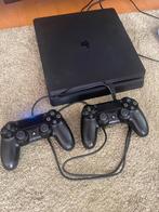 Ps 4 slim(500) + 2 controllers, Spelcomputers en Games, Spelcomputers | Sony PlayStation 4, Ophalen, Met 2 controllers, Slim, 500 GB