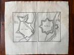 Antieke vestingkaarten Tholen, Veere – Merian ca. 1660, Antiek en Kunst, Ophalen of Verzenden