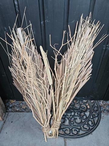 Bundels gedroogde siergrassen - droogbloemen - bohemian  beschikbaar voor biedingen