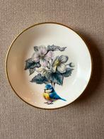 Vintage Royal Worcester porseleinen bordje pimpelmeesje, Ophalen of Verzenden