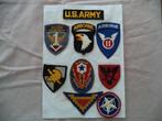 US patches WW2, Verzamelen, Militaria | Tweede Wereldoorlog, Embleem of Badge, Amerika, Ophalen of Verzenden, Landmacht