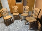 licht eiken eetkamer stoelen, Huis en Inrichting, Stoelen, Ophalen, Gebruikt, Overige kleuren, Vier