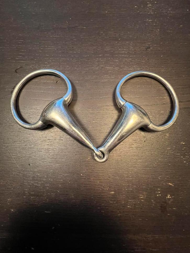 RVS Enkelgebroken Watertrens 13 cm, Dieren en Toebehoren, Paarden en Pony's | Hoofdstellen en Tuigage, Gebruikt, Dressuur, Ophalen of Verzenden