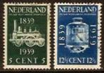 Nederland NVPH nr 325/6 gestempeld Spoorwegen 1939, Postzegels en Munten, Ophalen of Verzenden, T/m 1940, Gestempeld