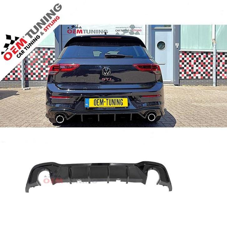 Golf 8 Clubsport Diffuser | GTI GTE GTD R Line | Hoogglans |, Auto diversen, Tuning en Styling, Verzenden