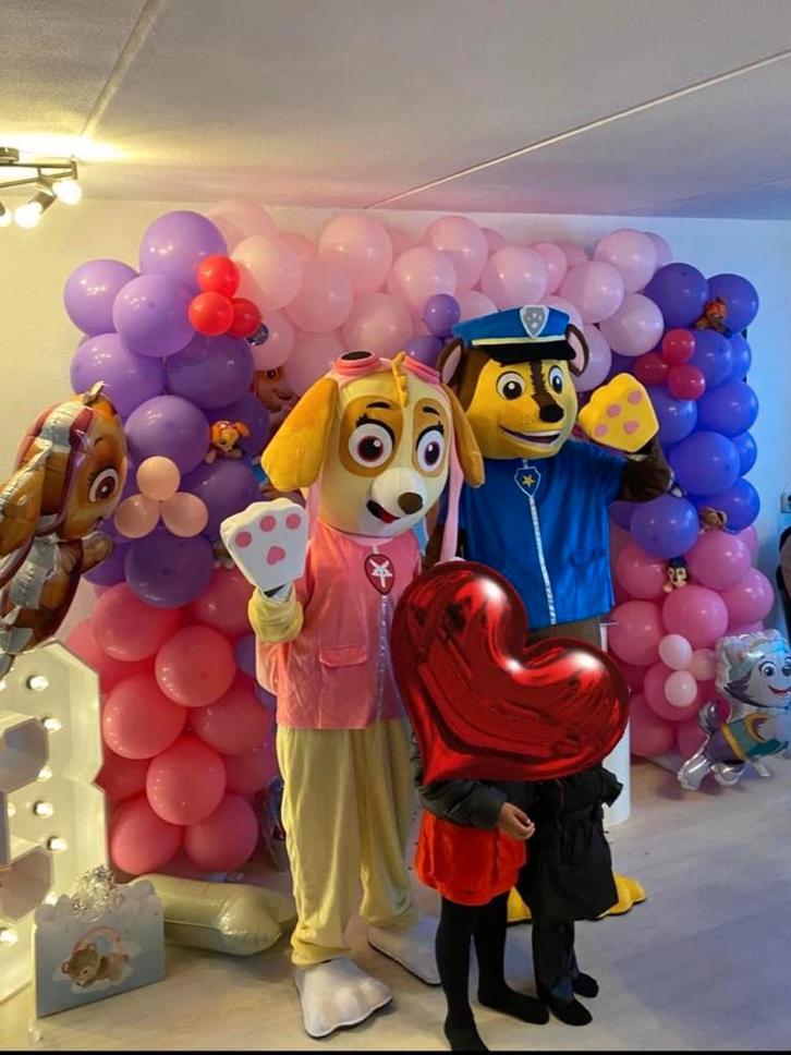 Skye chase paw patrol mascotte, Hobby en Vrije tijd, Feestartikelen | Verhuur, Ophalen of Verzenden