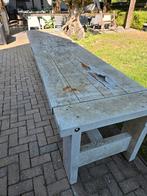 Robuuste houten tuintafel, Ophalen, Gebruikt, Rechthoekig, Hout
