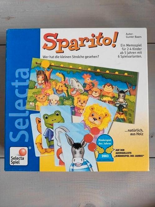 Selecta Sparito! Geheugenspel voor Kinderen, Hobby en Vrije tijd, Gezelschapsspellen | Bordspellen, Gebruikt, Een of twee spelers
