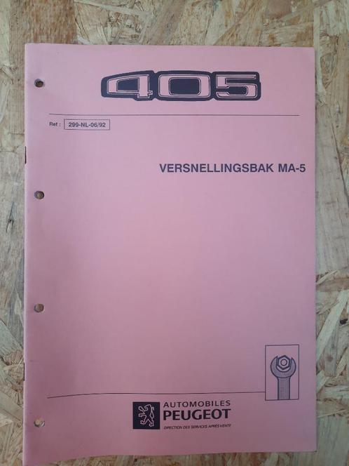 Werkplaatshandboek Peugeot 405 versnellingsbak MA-5, Auto diversen, Handleidingen en Instructieboekjes, Ophalen of Verzenden