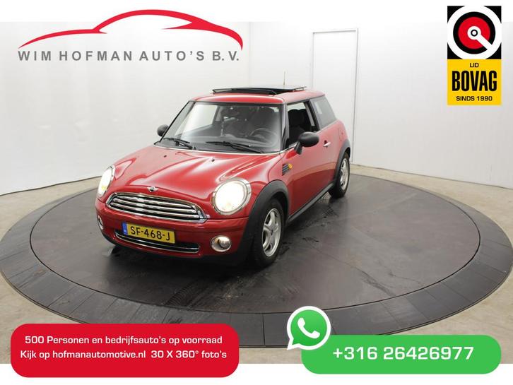 MINI Cooper Panodak Youngtimer Airco Alarm (bj 2009), Auto's, Mini, Bedrijf, Te koop, Cooper, ABS, Airbags, Airconditioning, Alarm