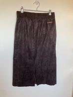 Moscow donkerbruine midi rok leer look maat S, Bruin, Anna van Toor BV, Ophalen of Verzenden, Maat 36 (S)