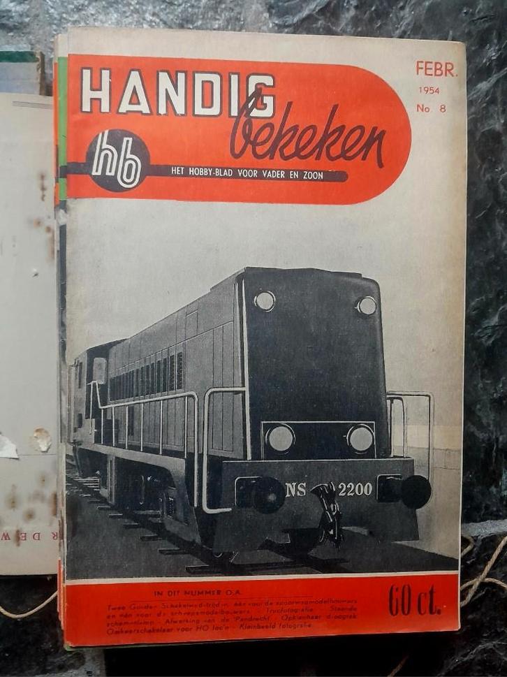 Handig Bekeken – hobbybladen (1950s) – techniek & treinen, Boeken, Tijdschriften en Kranten, Gelezen, Wetenschap en Natuur, Ophalen of Verzenden