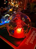 Glazen kerstbal  met kerstboom, Ophalen of Verzenden, Zo goed als nieuw