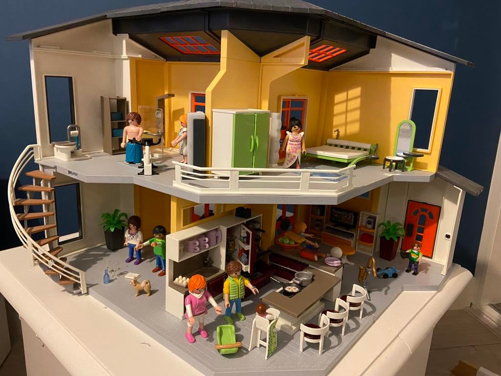 Playmobil modern woonhuis, Kinderen en Baby's, Speelgoed | Playmobil, Ophalen of Verzenden, Zo goed als nieuw