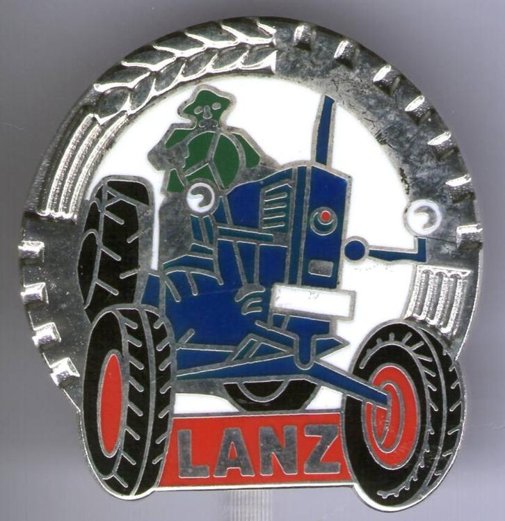 LANZ email op zilverkleurig tractoren speldje ( E_161 ), Verzamelen, Speldjes, Pins en Buttons, Zo goed als nieuw, Speldje of Pin