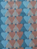 Retro hartjes tricot, 120 cm of meer, Nieuw, Ophalen of Verzenden, Katoen